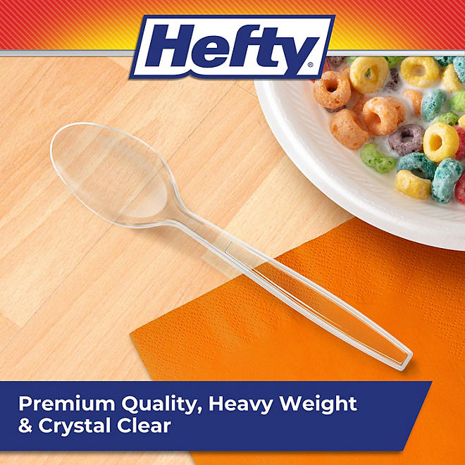 Hefty Clear Heavy-Weight Plastic Spoons (300 ct.)