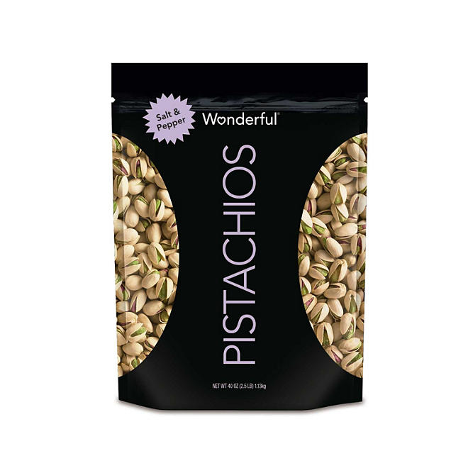 Wonderful Pistachios, Salt and Pepper (40 oz.)