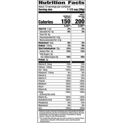 Multi-Grain Cheerios Gluten-Free Breakfast Cereal (18.75 oz., 2 pk.)