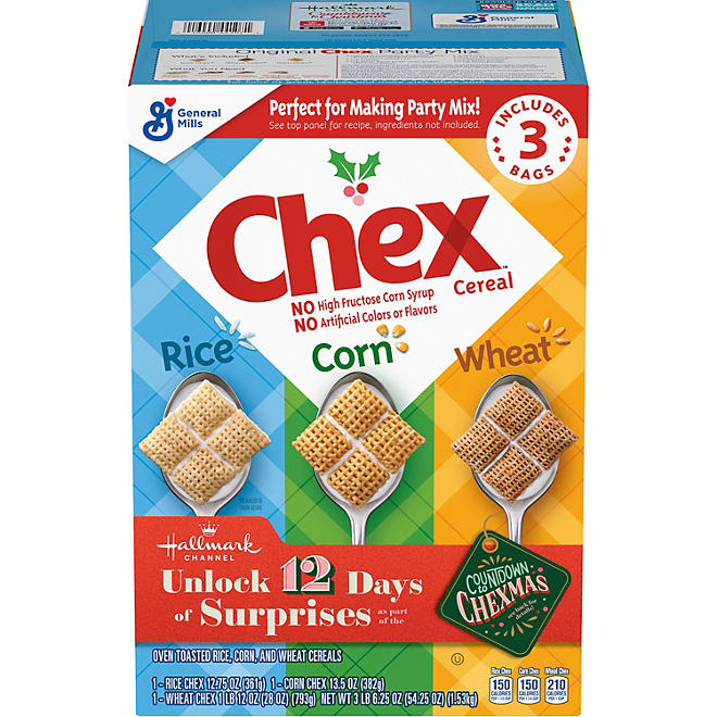 Triple Chex Rice, Wheat and Corn (54.25 oz., 3 pk.)