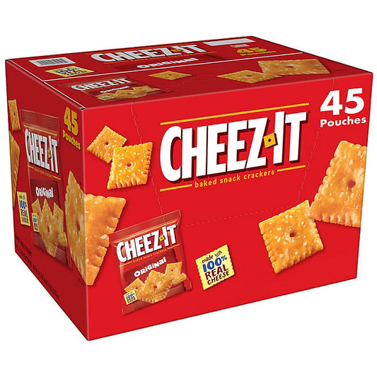 Cheez-It Baked Snack Cheese Crackers, Original (67.5 oz. box , 45 ct.)