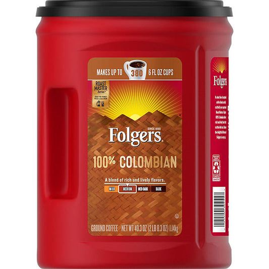 Folgers 100% Medium Roast Ground Colombian Coffee (40.3 oz.)