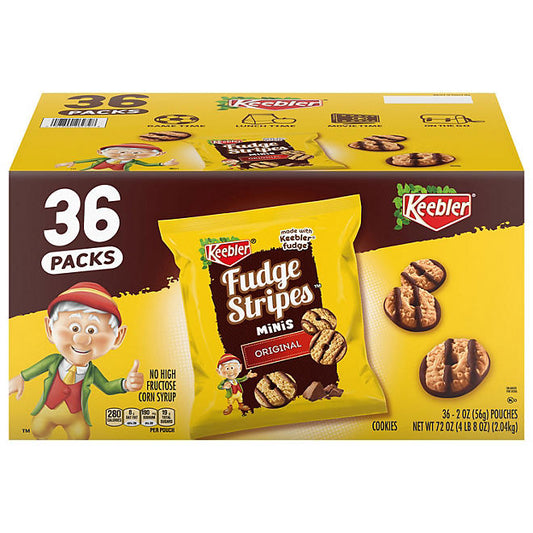 Keebler Mini Fudge Stripe Cookies (2 oz., 36 ct.)