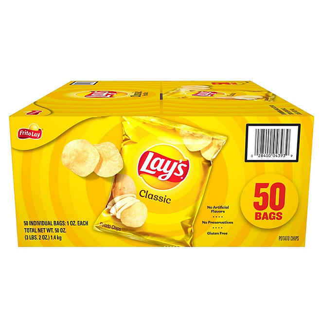 Lay's Classic Potato Chips (1 oz., 50 pk.)