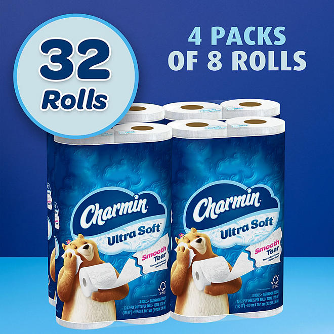 Charmin Ultra Soft Toilet Paper Extra Mega Rolls (213 Sheets/Roll, 32 Rolls)