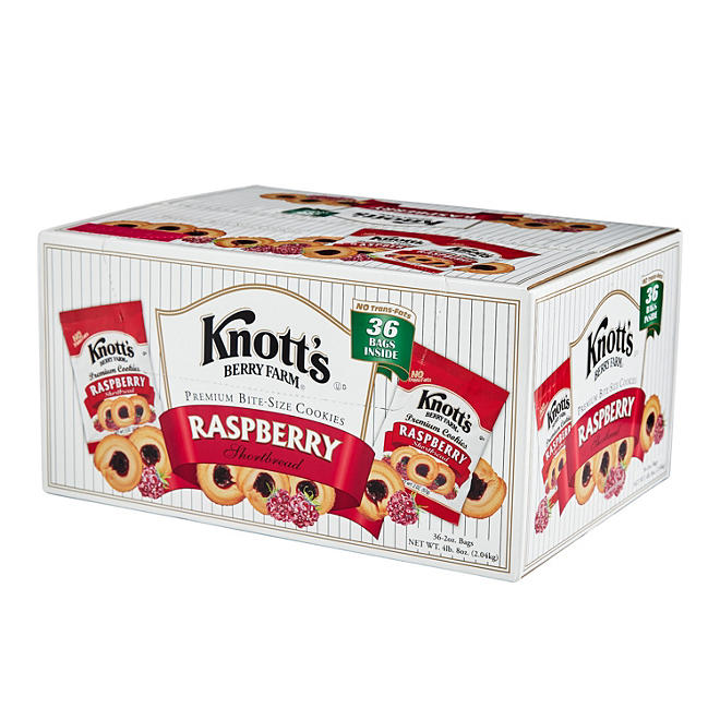 Knott's Berry Farm Raspberry Shortbread - 2 oz. - 36 pkgs.