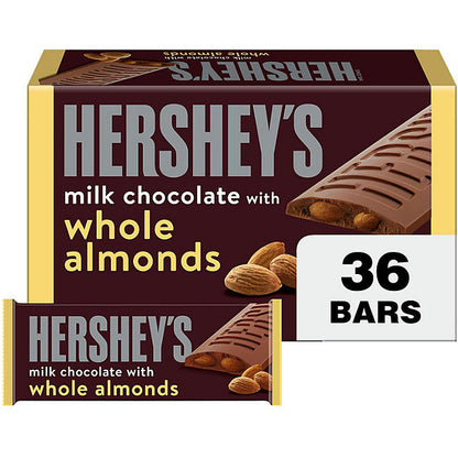 HERSHEY'S Milk Chocolate with Whole Almonds Candy Bars (1.45 oz., 36 ct.)
