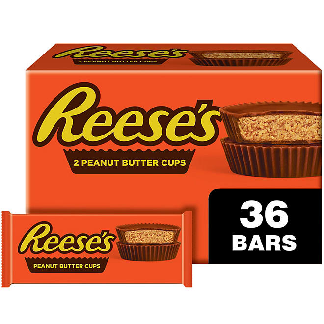 REESE'S Milk Chocolate Peanut Butter Cups, Candy Packs (1.5 oz., 36 ct.)