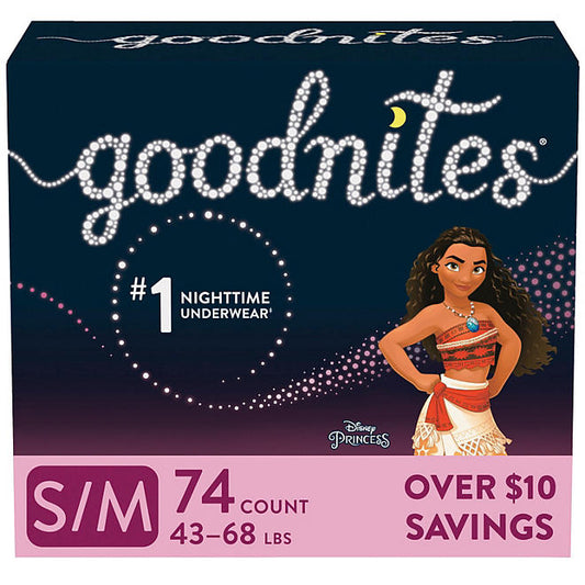 Goodnites Bedtime Underwear for Girls (Sizes: Small-Extra Large)