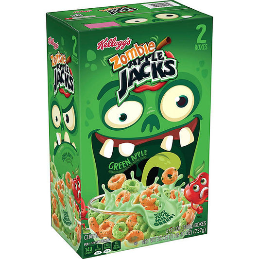Kellogg's Apple Jacks Zombie Green Apple Breakfast Cereal (2 pk.)