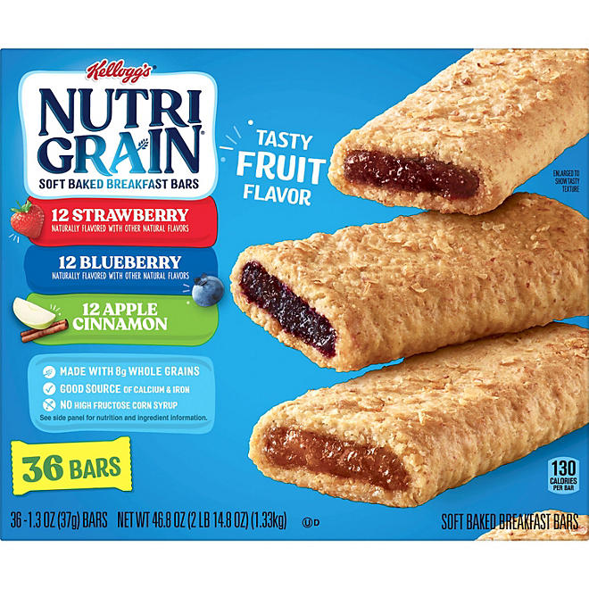 Kellogg's Nutri-Grain Bars Variety Pack (1.3 oz., 36 pk.)