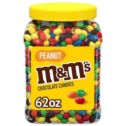 M&M's Peanut Chocolate Candy Pantry Size Jar (62 oz.)