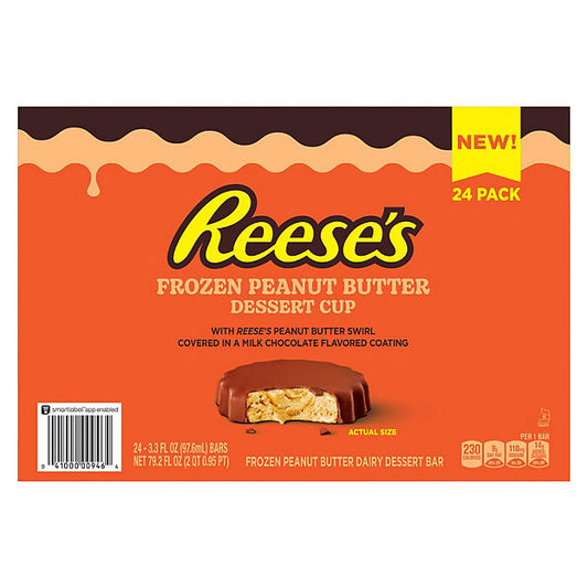 Reese’s Frozen Peanut Butter Dessert Cups (3.3 oz, 24 ct.)