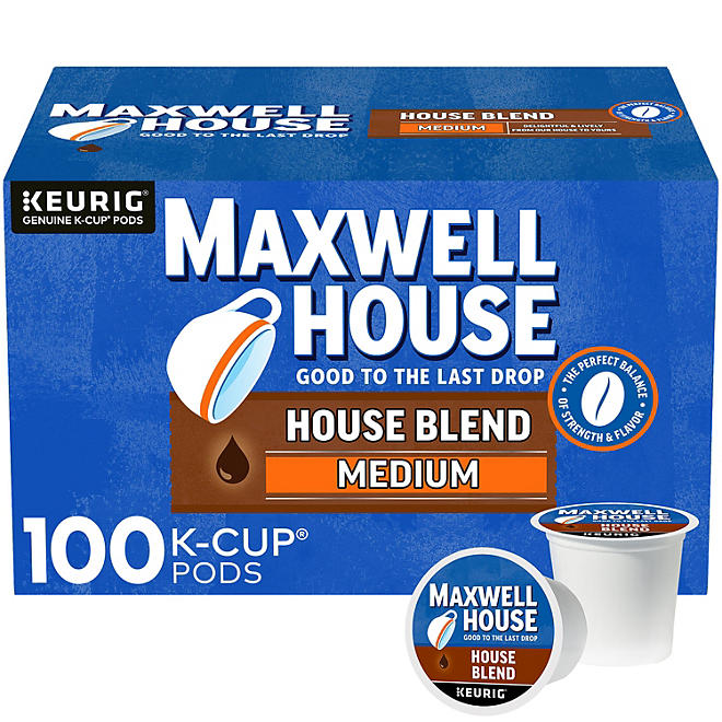 Maxwell House Medium Roast K-Cup Coffee Pods, House Blend (100 ct.)