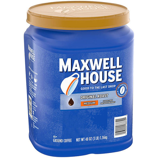 Maxwell House Ground Coffee, Orginal Roast (48 oz.)