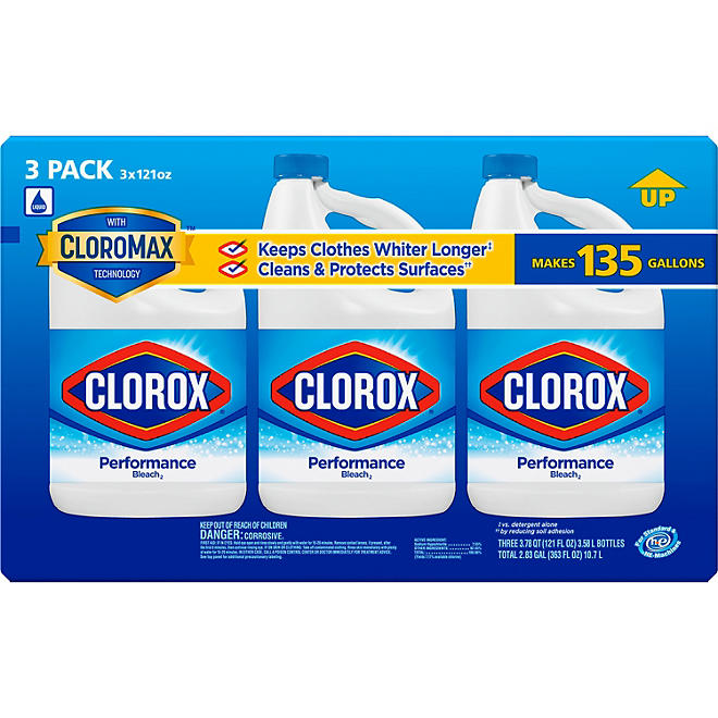 Clorox Performance Bleach (121 fl. oz./bottle, 3 pk.)