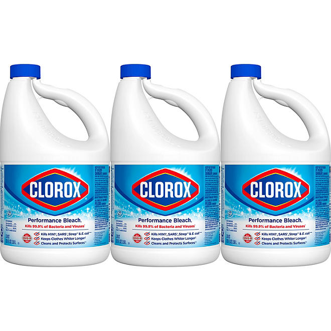 Clorox Performance Bleach (121 fl. oz./bottle, 3 pk.)