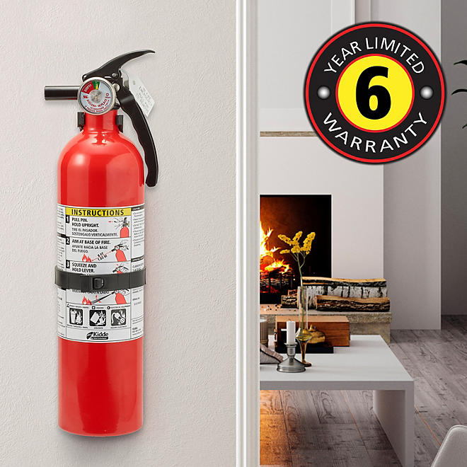 Kidde Twin Pack Fire Extinguisher Rated 1A10BC