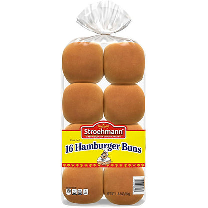 Stroehmann Hamburger Buns (24oz/16ct)