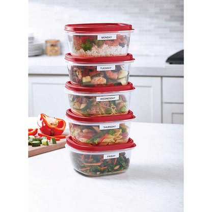 Rubbermaid 50-Piece EasyFind Lids Vented Food Storage Set