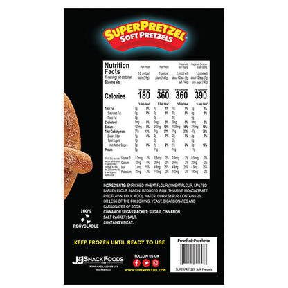 SuperPretzel Soft Pretzels, King Size, Frozen (20 ct.)