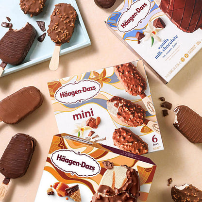 Haagen-Dazs Vanilla Milk Chocolate Almond Ice Cream Bars (15 ct.)