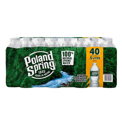 Poland Spring 100% Natural Spring Water (16.9 oz. bottles, 40 pk.)