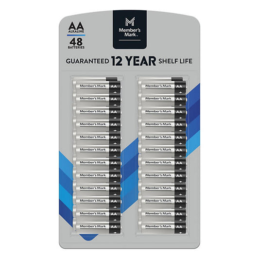 Member's Mark Alkaline AA Batteries (48 Pack)