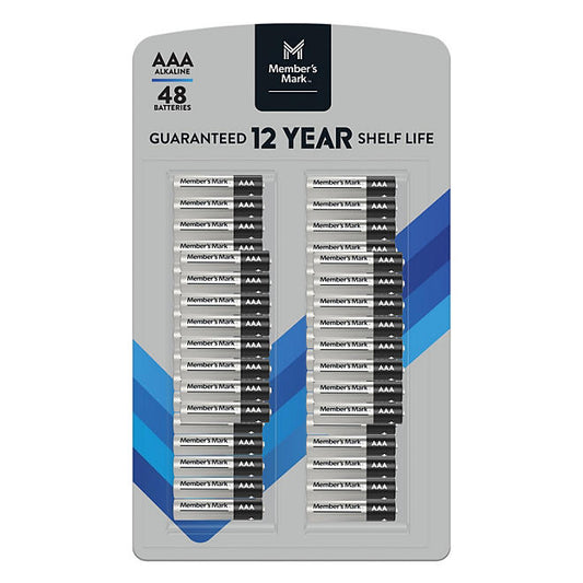 Member's Mark Alkaline AAA Batteries (48 Pack)