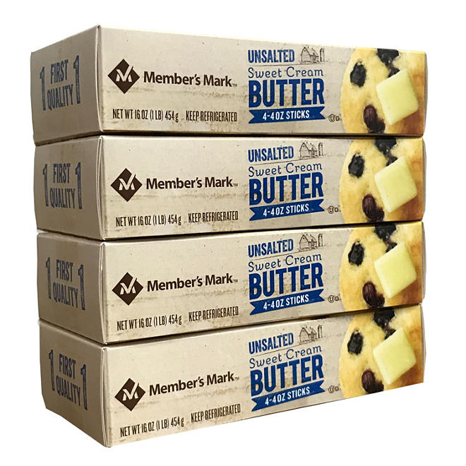 Member's Mark Unsalted Sweet Cream Butter Sticks (16 ct.)