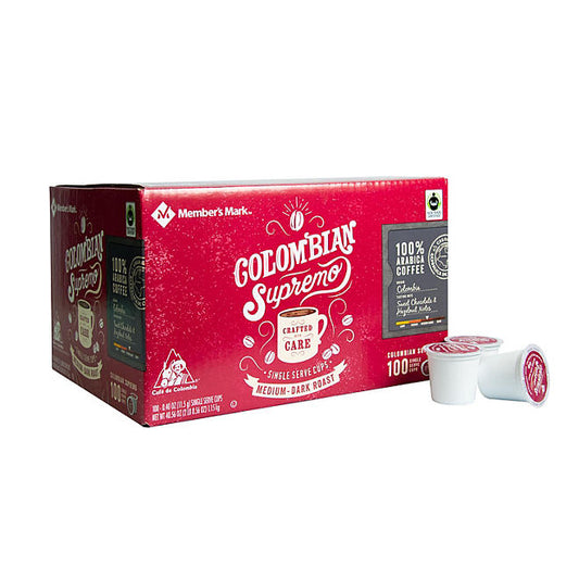 Member's Mark Single-Serve Cups, Colombian Supremo (100 ct.)