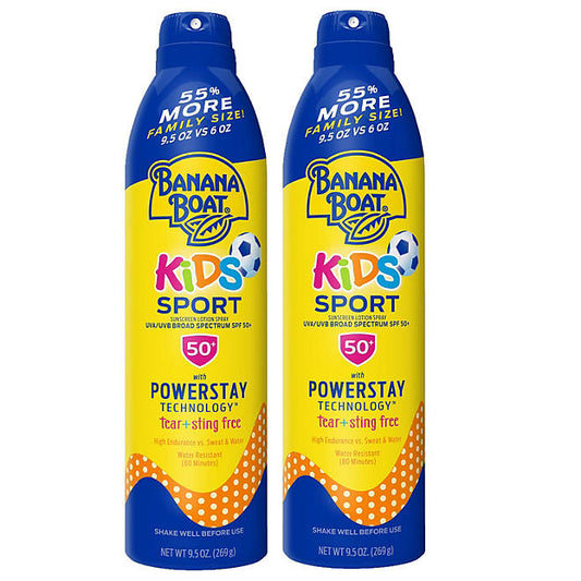 Banana Boat Sport Kids Sunscreen Spray, SPF 50 (9.5 oz., 2 pk.)