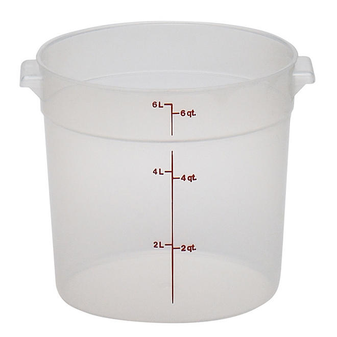 Cambro Round Translucent Container with Lid (6 qt., 2 pk.)