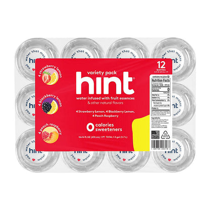 Hint Flavored Water Summer Variety Pack (16 fl. oz., 12 pk.)
