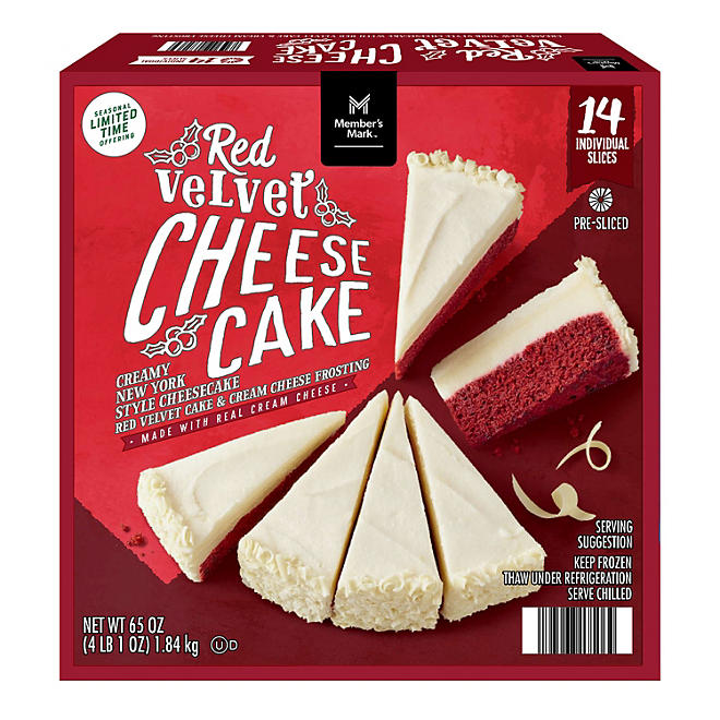 Member's Mark Red Velvet Cheesecake, Frozen (14 slices)