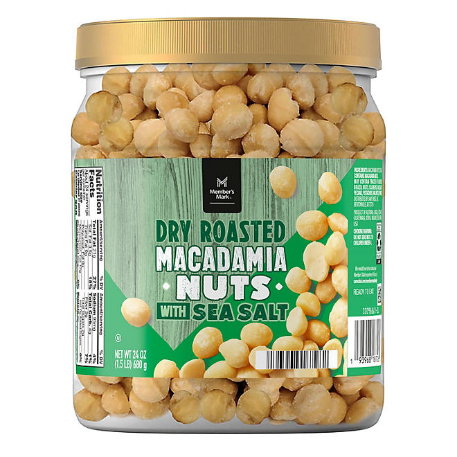 Dry Roasted Macadamia Nuts with Sea Salt (24 oz.)