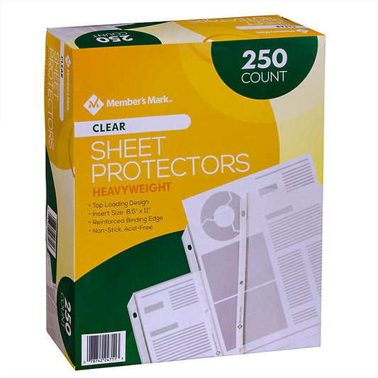 Member's Mark Sheet Protectors, Select Type (250 ct.)