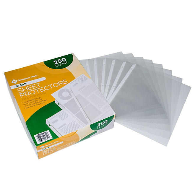 Member's Mark Sheet Protectors, Select Type (250 ct.)