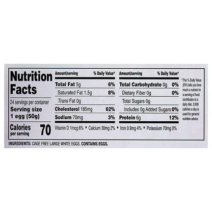 Member's Mark Cage Free Grade A Large White Eggs, 2 dozen
