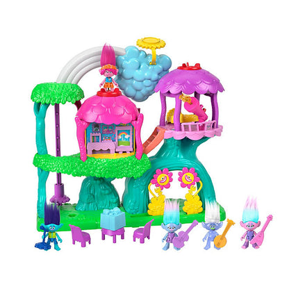 Imaginext Trolls Lights and Sounds Rainbow Treehouse Bundle