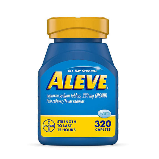 Aleve Naproxen Sodium Caplets, All Day Strong Pain Reliever (320 ct.)