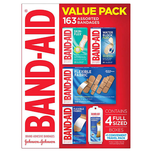 Band-Aid Brand Adhesive Bandages Variety Pack (163 ct.)