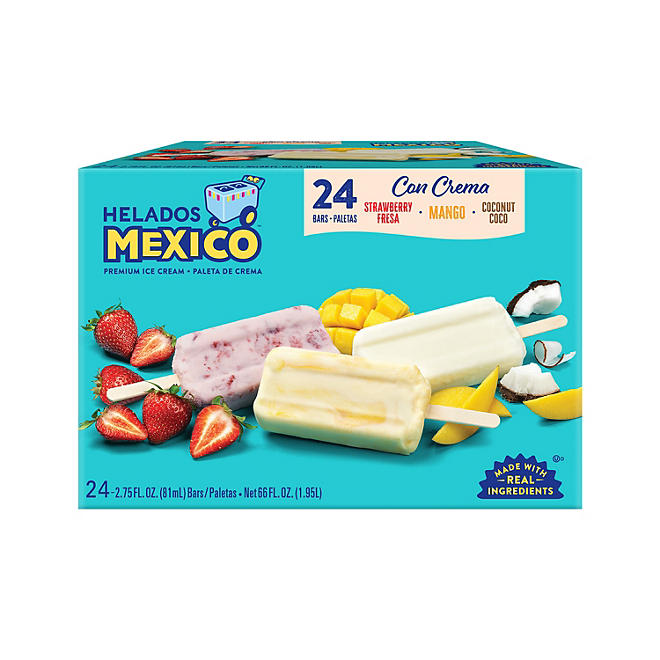 Helados Mexico Fruit and Cream Ice Cream Bars (24 ct.)