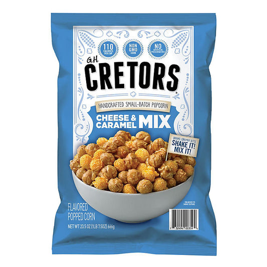 G.H. Cretors Cheese & Caramel Flavored Popcorn Mix (23.5 oz.)