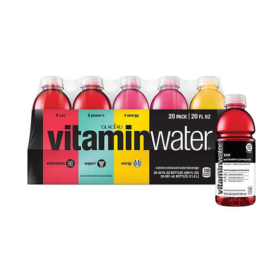 Glaceau Vitaminwater Variety Pack (20 fl. oz., 20 pk.)