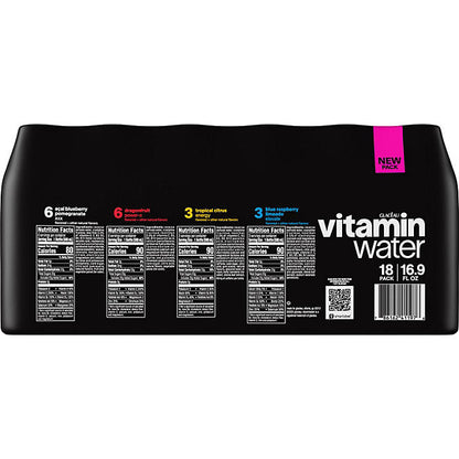 Glaceau Vitaminwater Variety Pack Nutrient Enhanced Water 16.9 fl. oz., 18 pk.