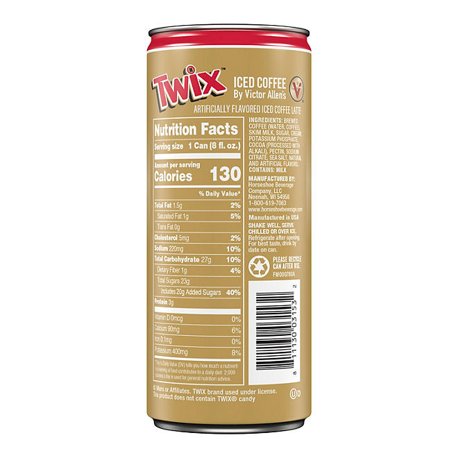 Victor Allen's Coffee Twix Ready-to-Drink Iced Coffee (8 fl. oz., 12 pk.)