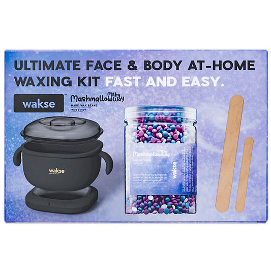 Wakse Ultimate At-Home Waxing Kit for Face & Body