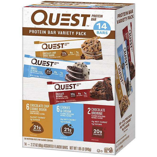 Quest Protein Bar Variety Pack (14 ct.)