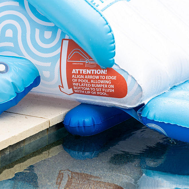 WOW Sports Cascade Inflatable Pool Slide with Sprinkler, Choose Color